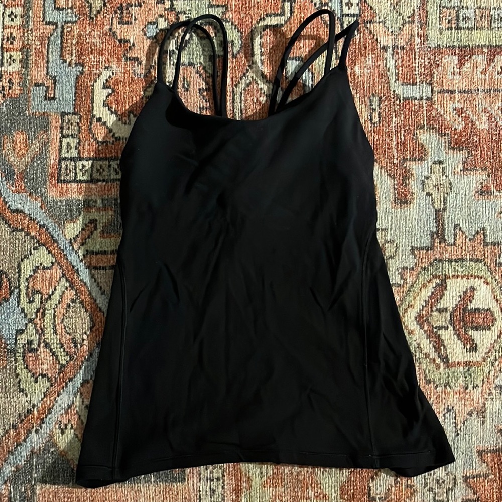 Black Lululemon Workout Tank
